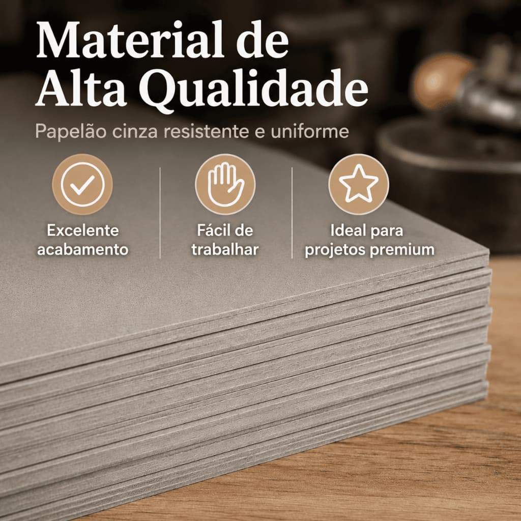 4 Placas Papelão Paraná Tipo Holler 60x52 Cm Para Cartonagem bem grosso