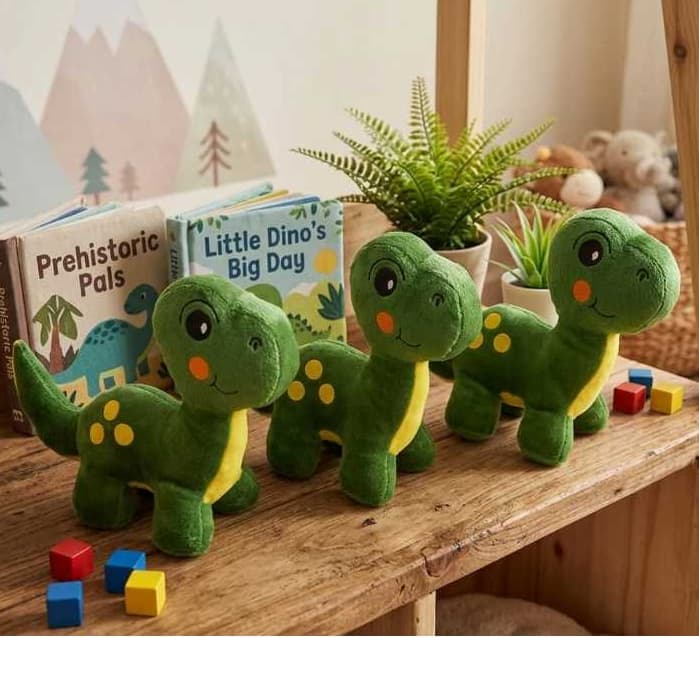 Dinossauro de Pelúcia 27 cm Brinquedo para Criança e Bebê, Presente e Decoração Urso Dino Grande