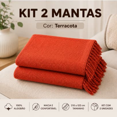 KiT/2 Manta Para Sofá E Cama Grande Decorativa Protetora 2.10x1.20 Luxo direto da fabrica