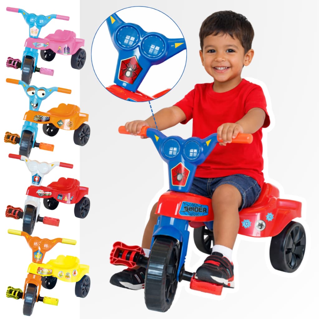 Motoca Infantil Menino Menina Triciclo Velotrol Modelos Variados Original - SEM EMPURRADOR