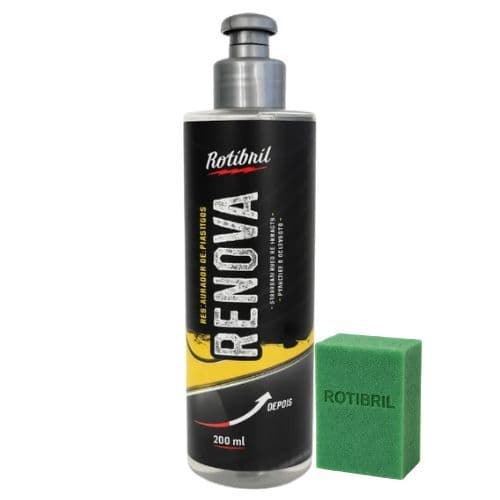 Revitalizador de plásticos Restaurador 200ml - Renova e Protege plásticos