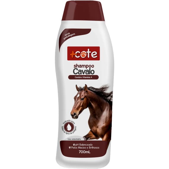 Shampoo +Cote Cavalo 700 ML Cresce Cabelo e Deixa Macio