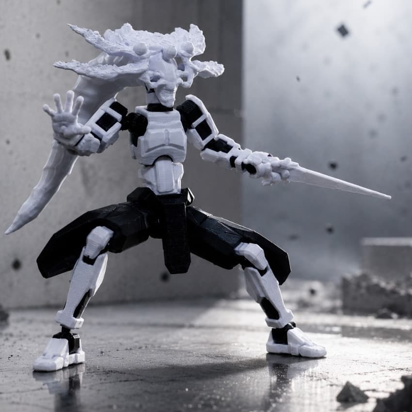 Mahoraga Articulado Boneco Dummy Brinquedo Miniatura Jujutsu Kaisen Montado Decoração Geek Nerd 3D