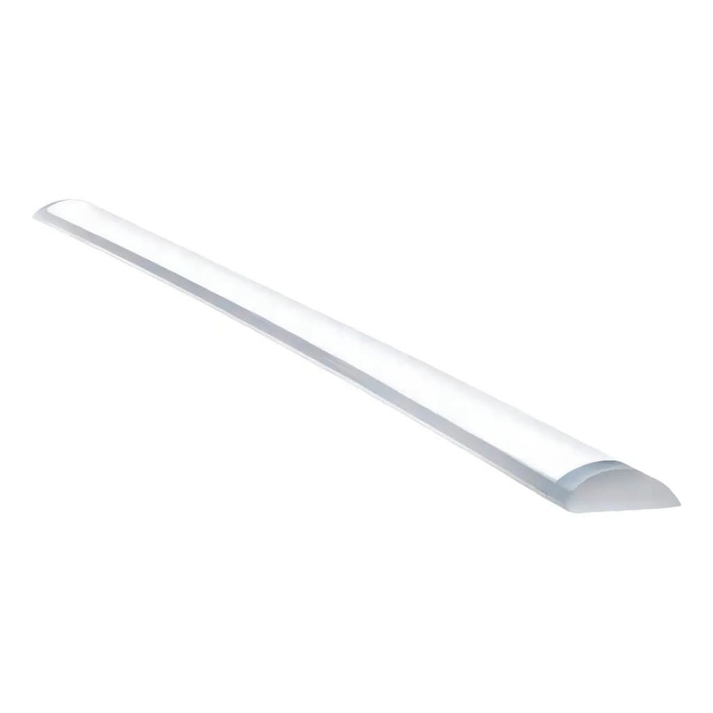 Luminária LED Linear Slim 120cm 36W Sobrepor Branca Estilo Tubular Bivolt Luz Led Grande Foxlux