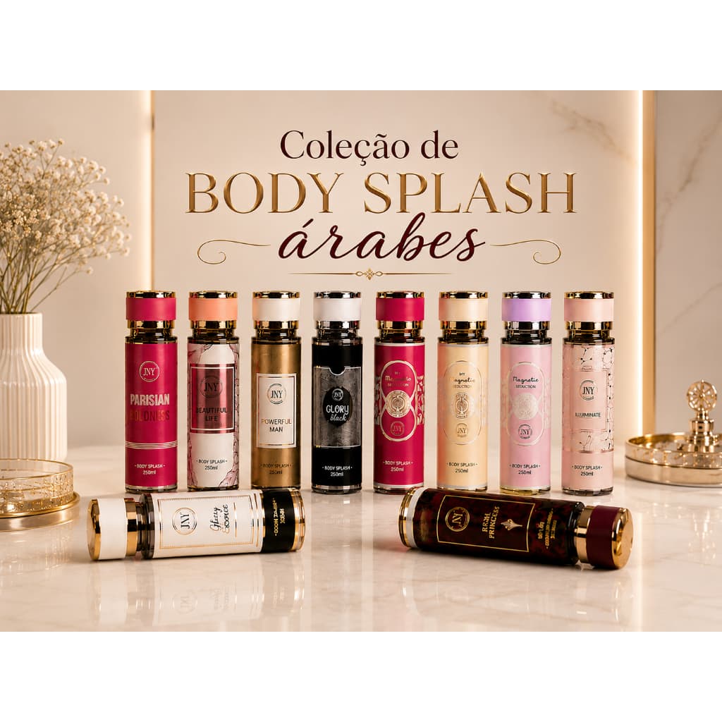 Body Splash Feminino e Masculino Arabes Longa Duração e Fixação Corpora 250 ML l Fragrâncias Inspiradas Premium