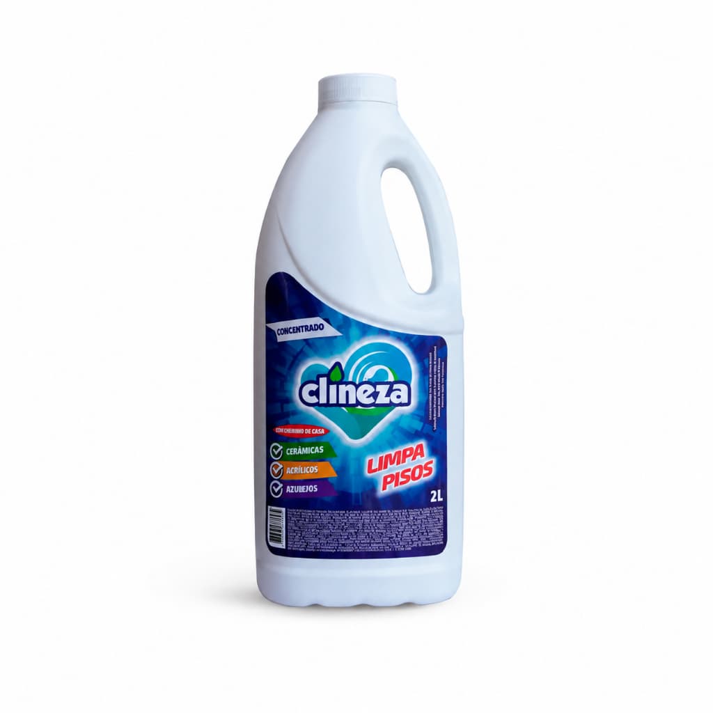 Limpa Pisos Polido e Esmaltado Clineza 2L Remove Sujeira Difícil e Encardido