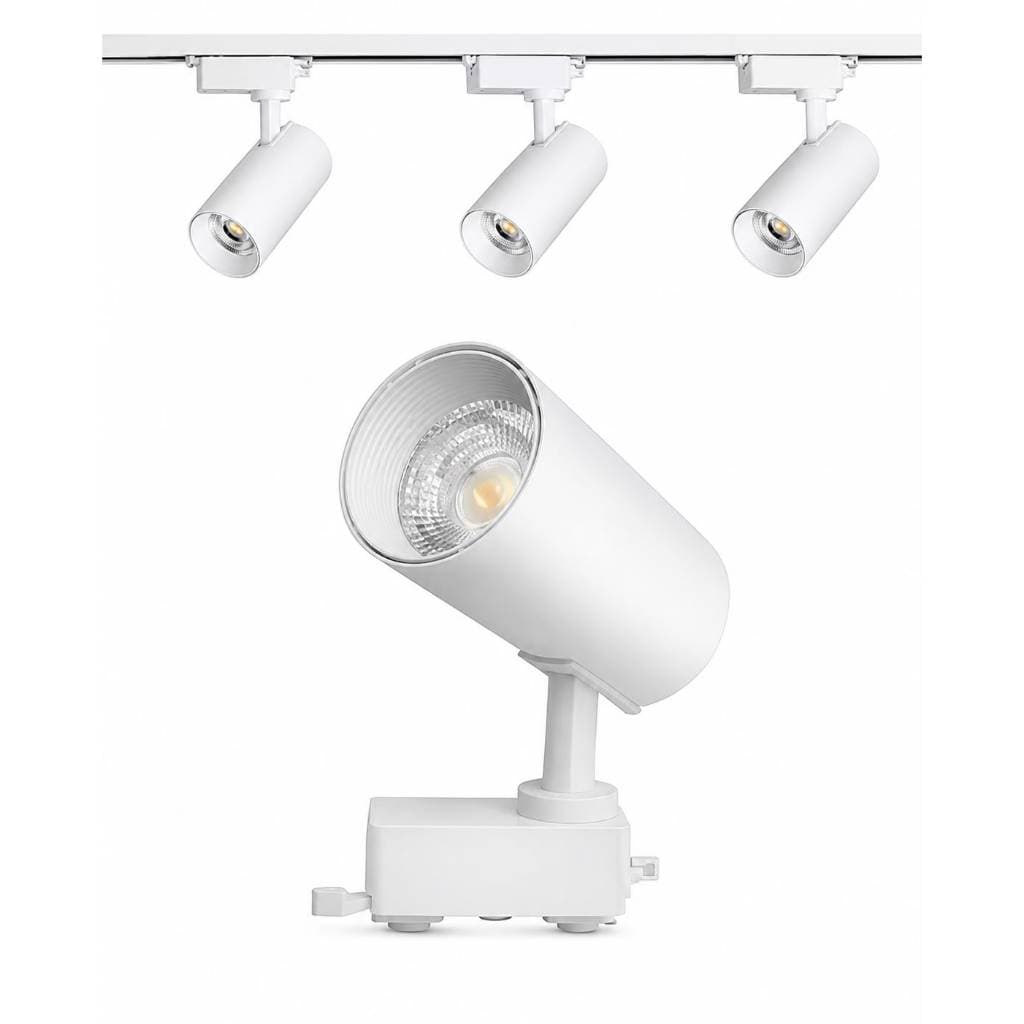 Spot  Trilho kit com  2m branco Elétrificado C/6 Spots 7w Branco Quente 3000k ou branco frio 6000k