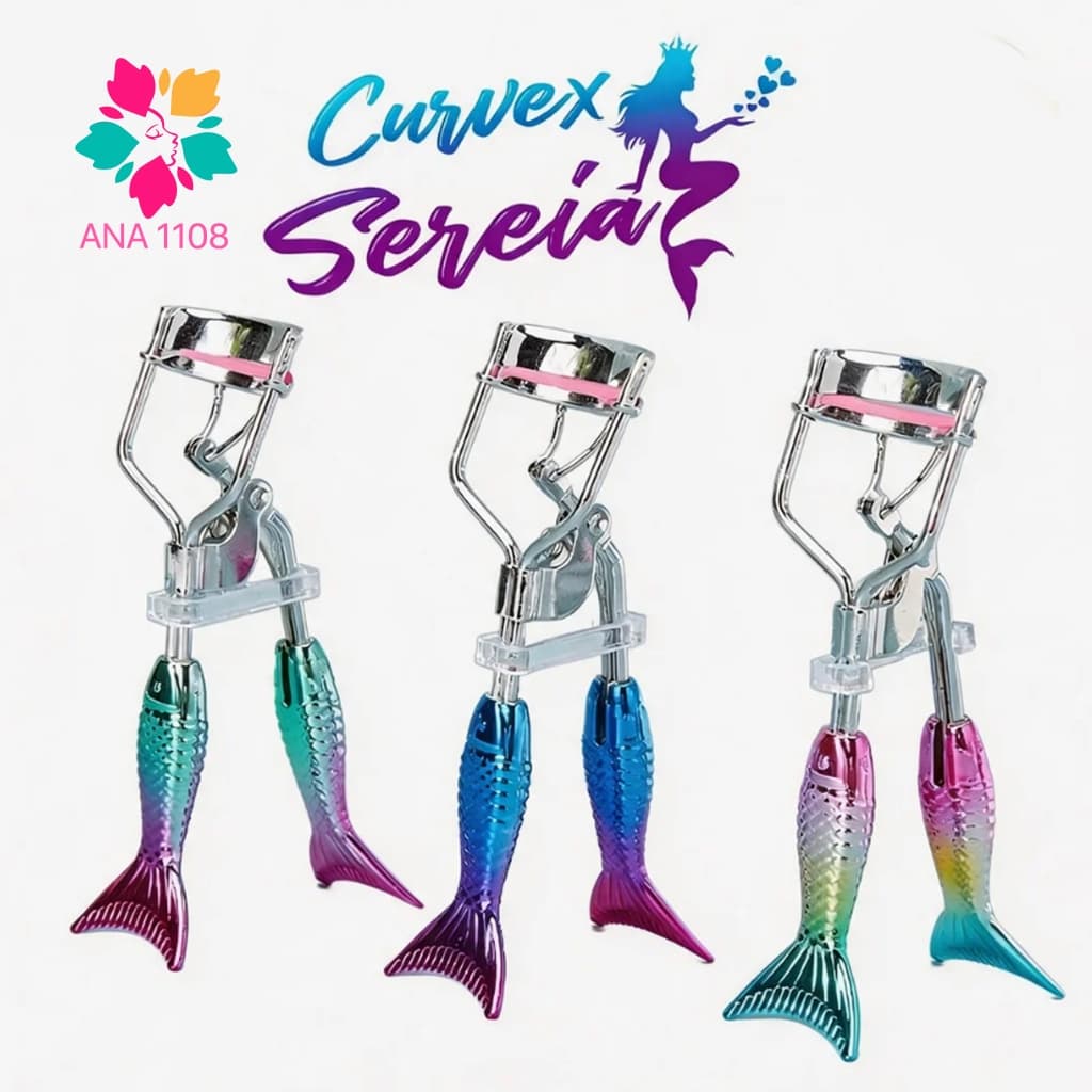 ANA1108 Curvex de Cílios Modelo Sereia Profissional Para Maquiagem Olhar Deslumbrante Curvatura Perfeita