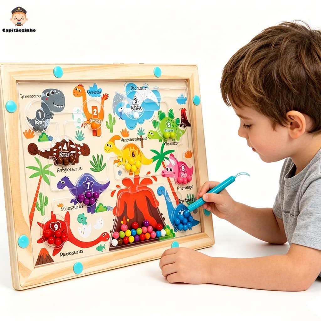 Montessori Magnético Cor Classificação Labirinto Número Brinquedos De Madeira Quebra-Cabeça Atividade Placa Motor Fino