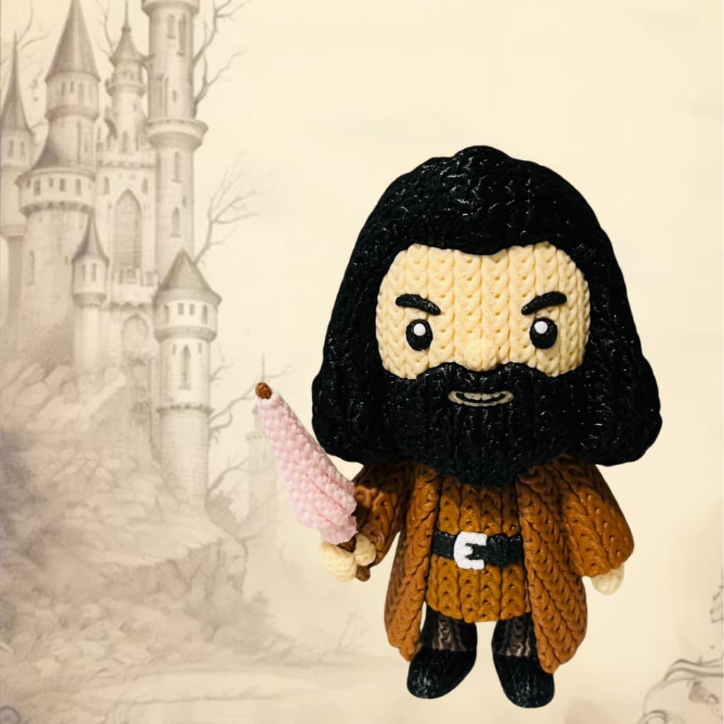 Rúbeo Hagrid  Boneco 3D Colecionável Decoração Geek Miniatura Impressão 3D Harry Potter
