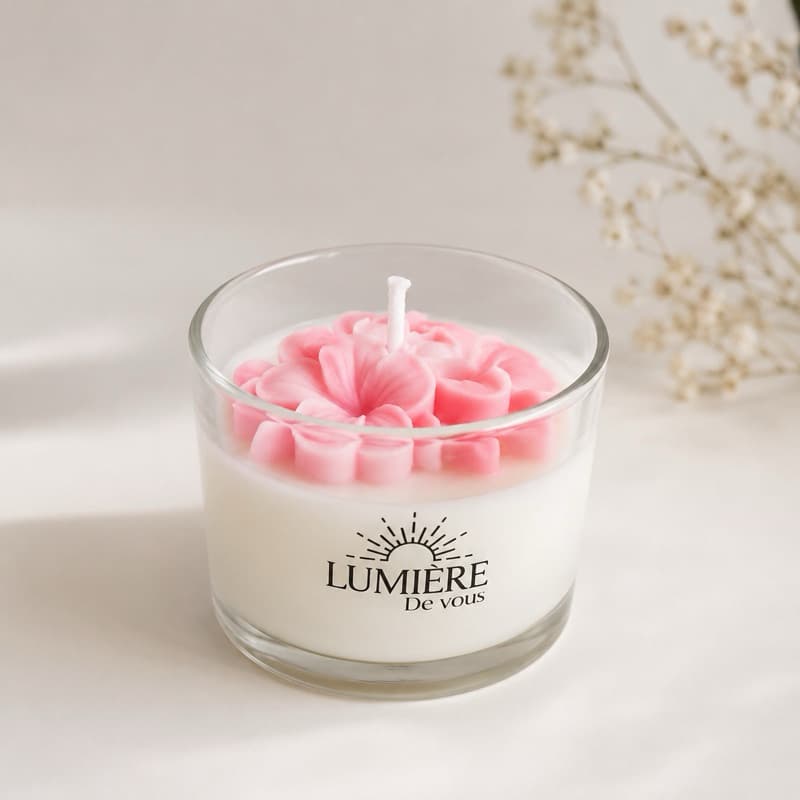 Vela Aromática de Flor De Cerejeira Perfumada