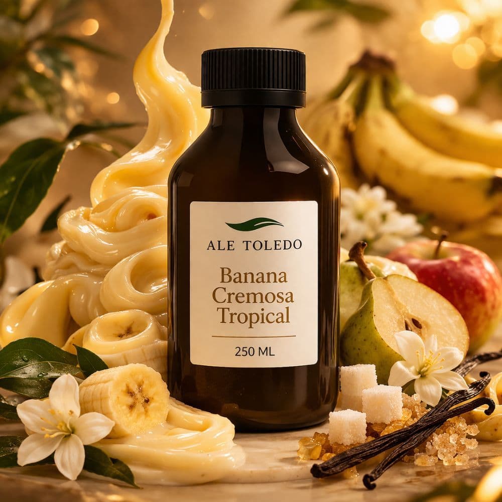 Essência BANANA CREMOSA TROPICAL Concentrada - Vollmens Prime - 250ml