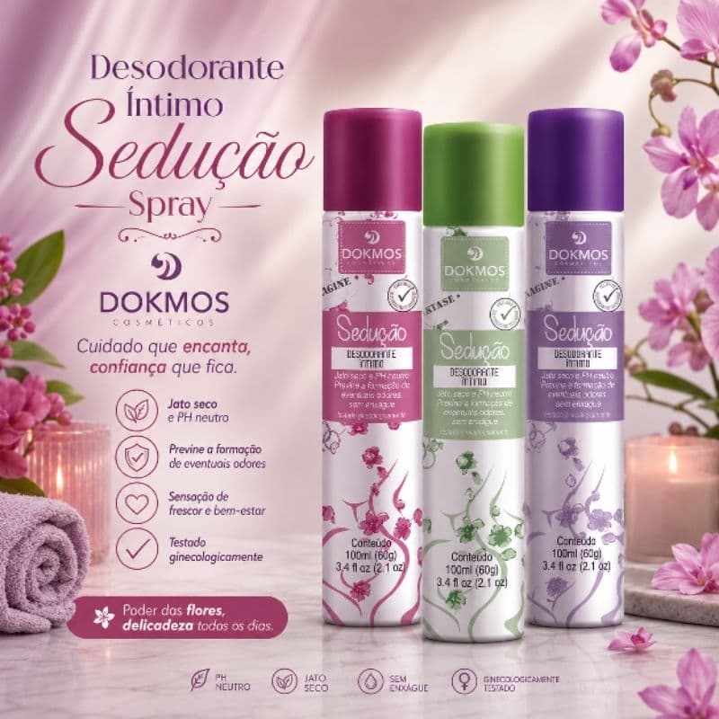 Desodorante Íntimo Sedução Spray Dokmus