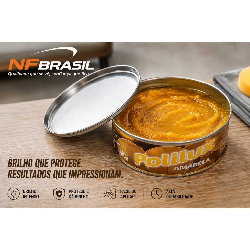 Cera Em Pasta Para Móveis De Madeira Polilux (amarela)
