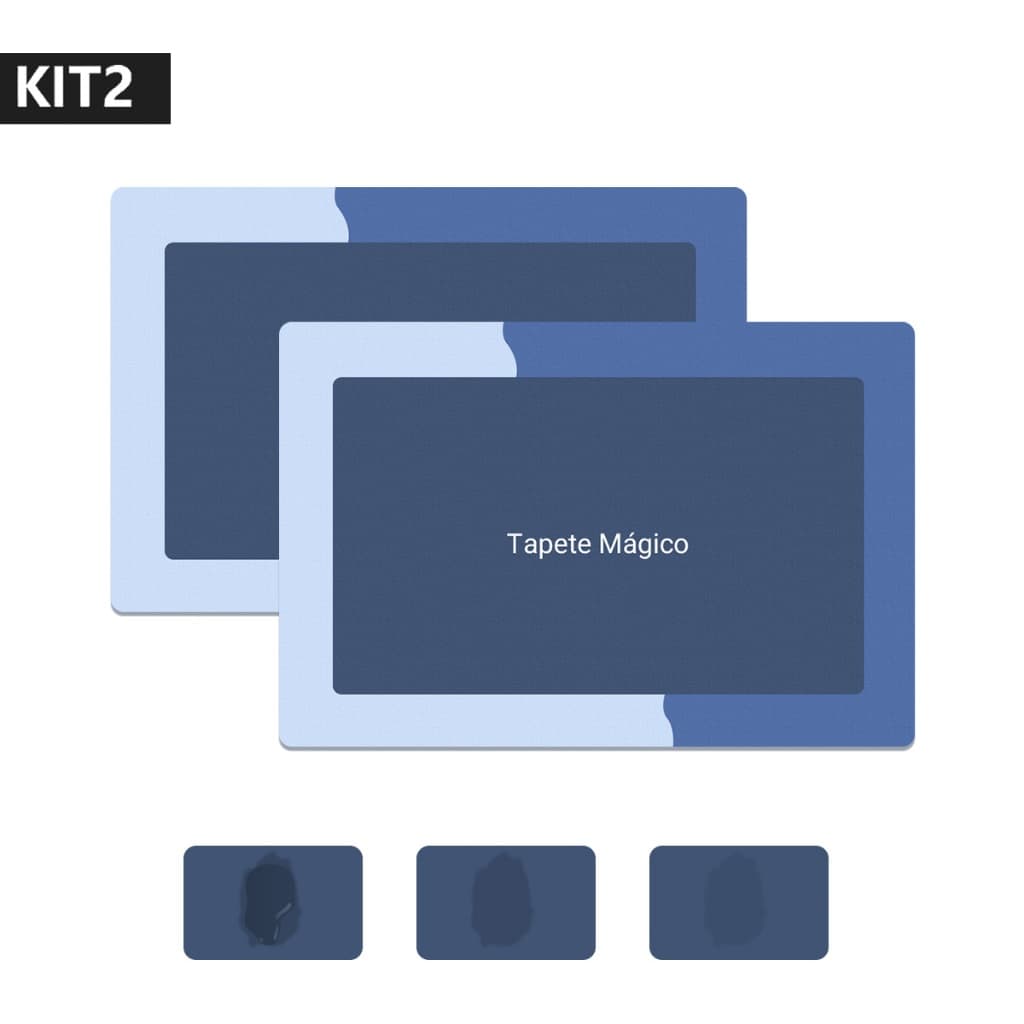 Kit com 2 Tapetes de Banheiro de Terra de Diatomáceas, Absorção Rápida, Antiderrapante, Macio e Seguro, Ideal para Banhe