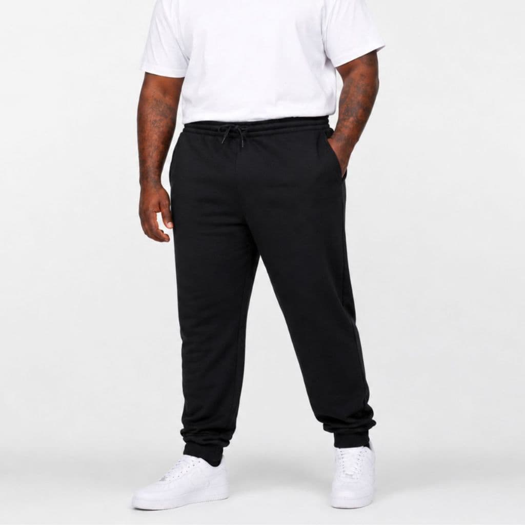 Calça Jogger Masculina Plus Size de Moletom Grosso Quentinha Inverno