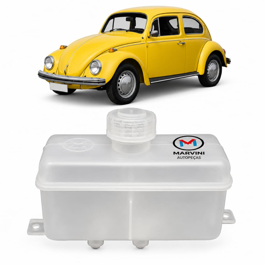 Reservatório Fluido de Freio Duplo Fusca Com Tampa 1960 A 2016 Original Marvini