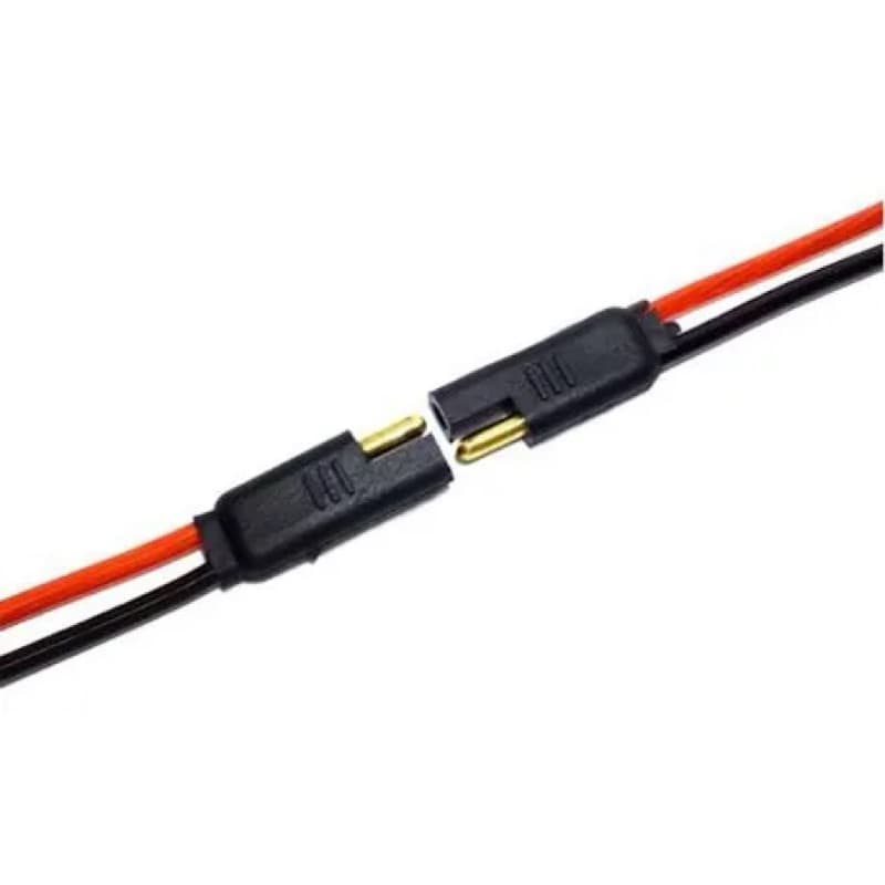 Chicote 2 Vias Injetado Fio 4mm | Preto