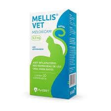 Mellis Vet (Meloxicam) Gatos 0,2mg - Igual Flamavet - 10 Comprimidos