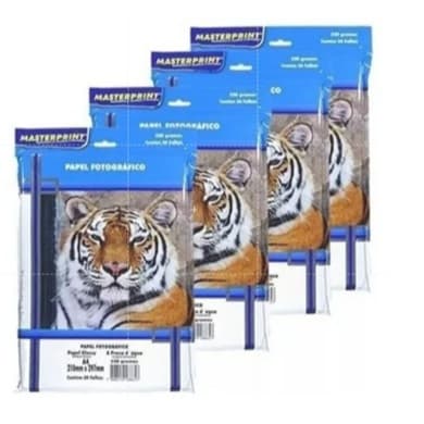 200 Folhas Papel Fotografico A4 Glossy 230g Masterprint 230g SUPER OFERTA!!!!!
