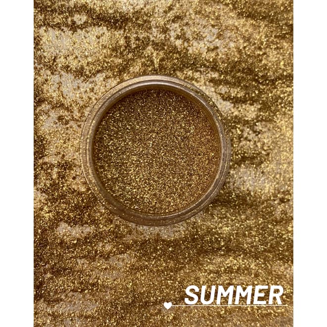 Pigmento Asa De Borboleta Glitter Sombra Cintilante Luv Beauty Maquiagem Profissional Brilho Intenso Dourado