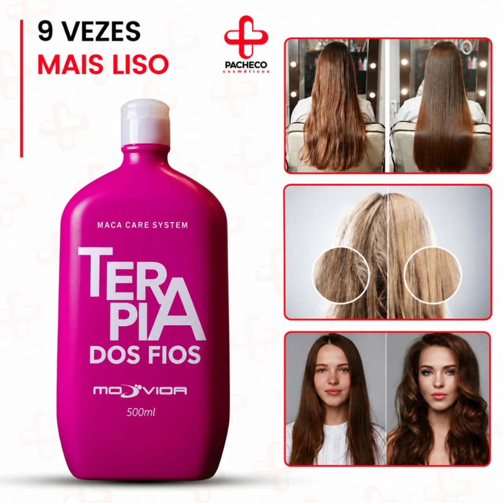 Cura Fio Progressiva Capilar Keratin Gloss Liso Cabelo - 500ml