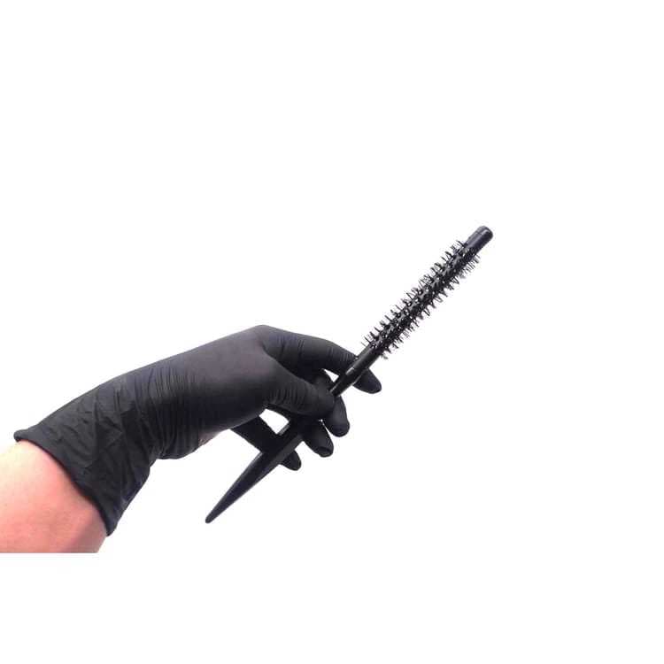 Escova Ultra Fina para Barbeiro Cerdas de Nylon Metalizada Térmica para Penteados