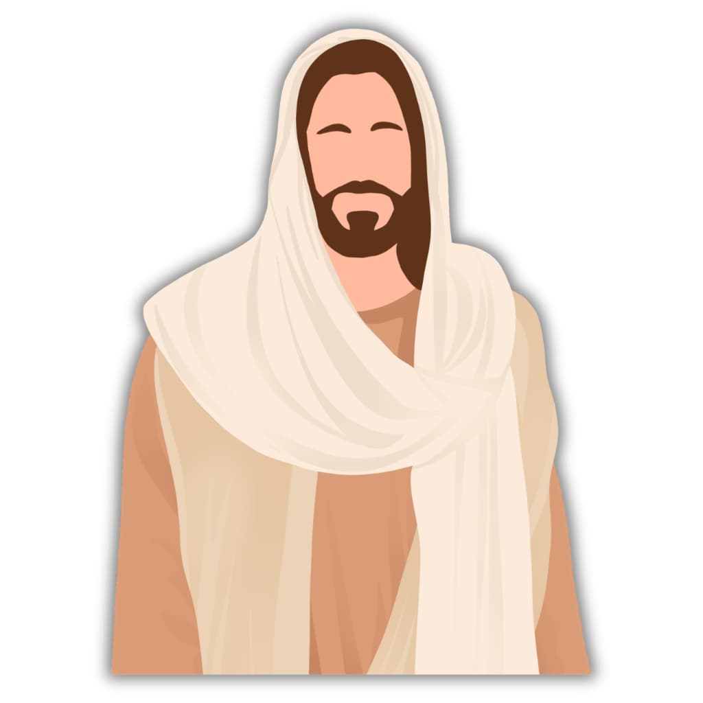 adesivo de jesus cristo nosso salvador para carro moto caminhão 15x15cm