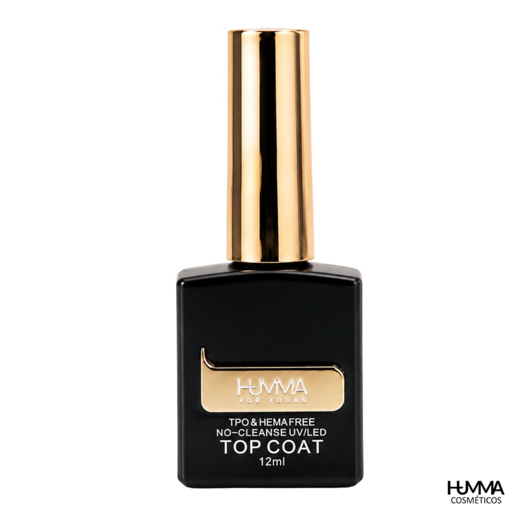Top Coat Blindado 12g Humma Sem Tpo & Hemma Free - Acabamento Sem Goma Dispensa Remoção da Camada Residual