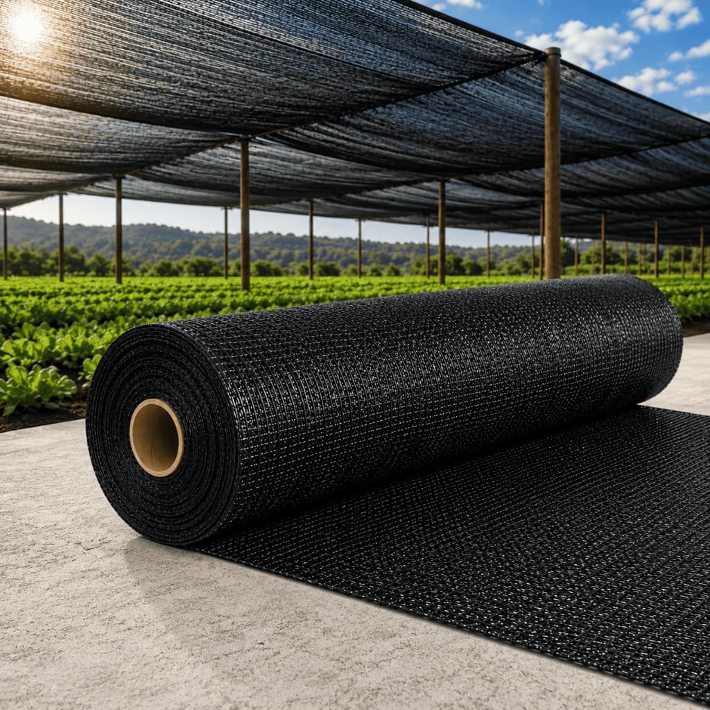 Rolo Tela Sombrite Agrícola 50% UV Para Hortas Estufas e Cultivos Preta