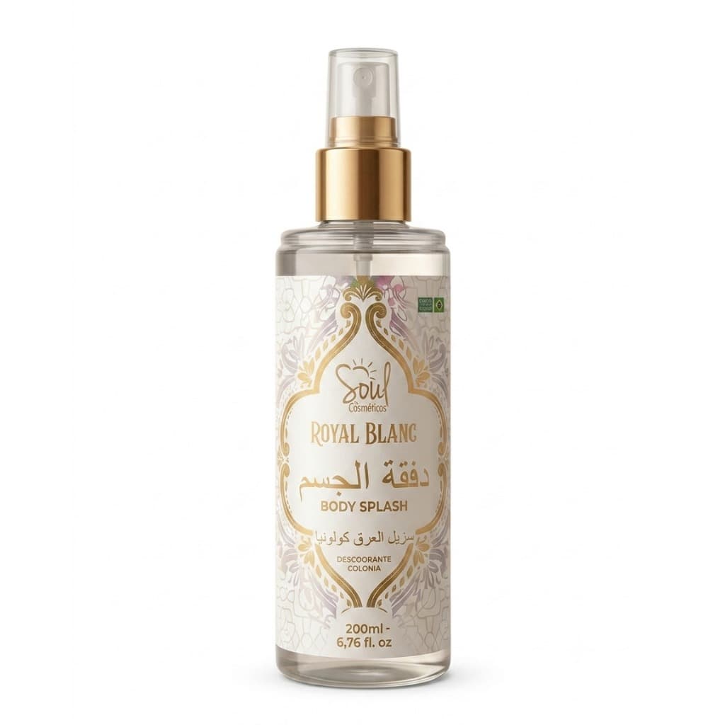 Body Splash Royal Blanc Soul Cosméticos 200ml Perfume Árabe Floral Branco