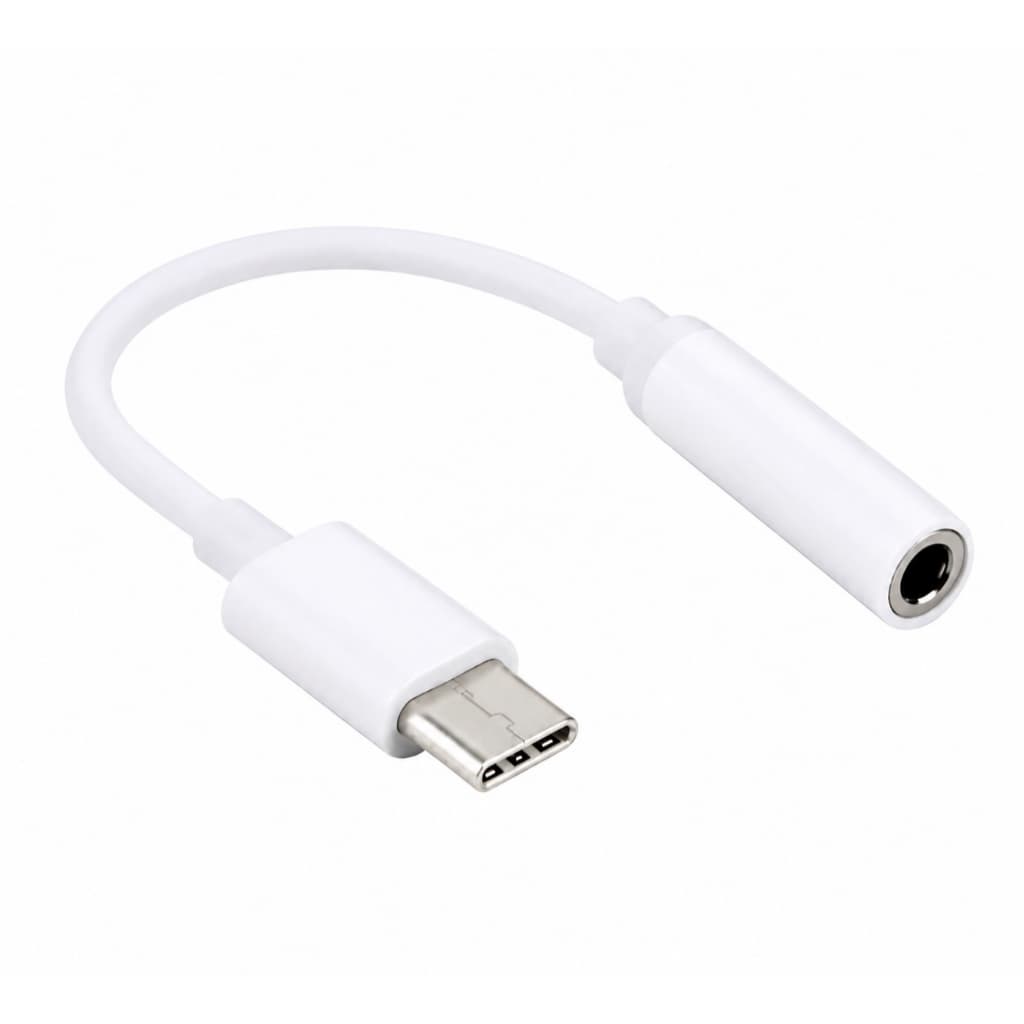Adaptador Aux TypeC Para 3.5 Mm Cabo De Fone De Ouvido Com Entrada De Áudio Auxiliar De Huawei Xiaomi Sumsang
