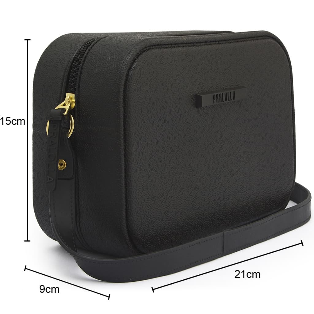 Bolsa Pralolla Feminina Smaller Transversal Emborrachada Porte Médio