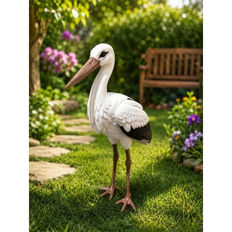 GARÇA BRANCA DECORAÇÃO/JARDIM
