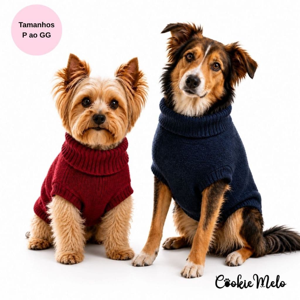 Roupa Pet Confortável Quentinha Cachorro Gato Pequeno Médio Grande Porte Para Inverno Envio Imediato