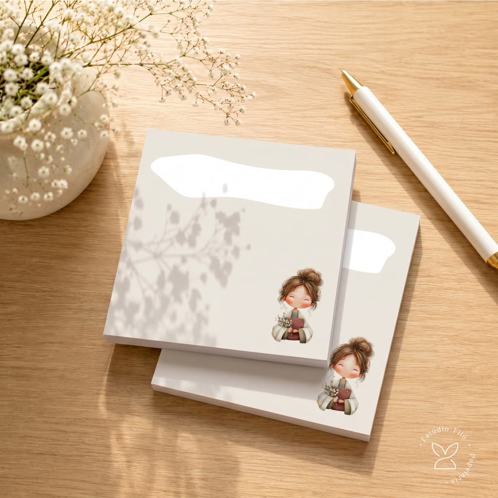 Bloco de anotações folhas destacáveis decorado Dia dos professores 50 folhas bloco de notas memo pad