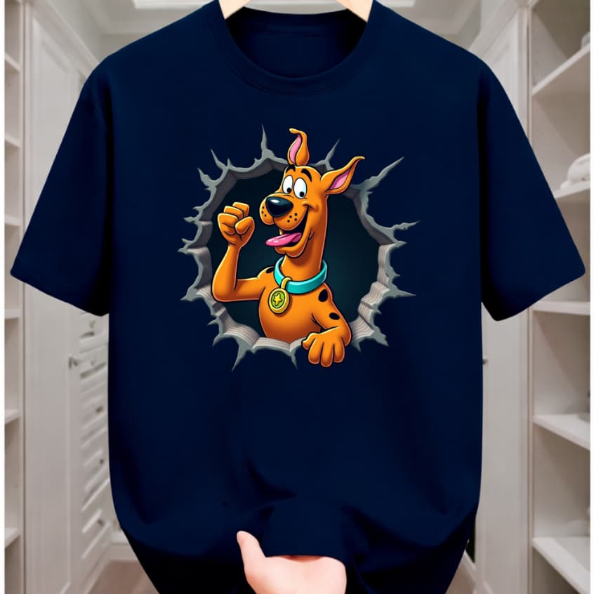 Camiseta Casual Scooby Desenho Camisa 100% Algodão Premium Envio Imediato