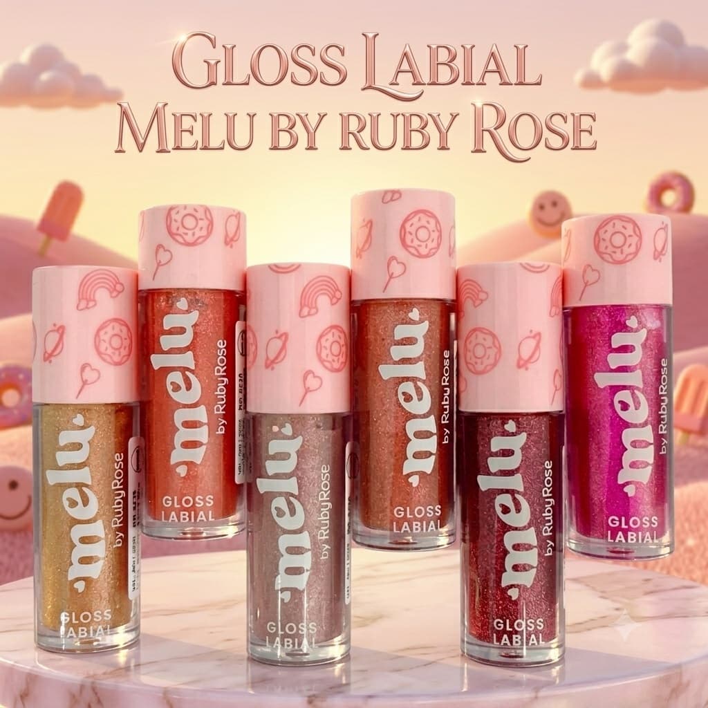 Gloss Labial Melu by Ruby Rose – O Brilho Confeitaria que Você Vai Amar!