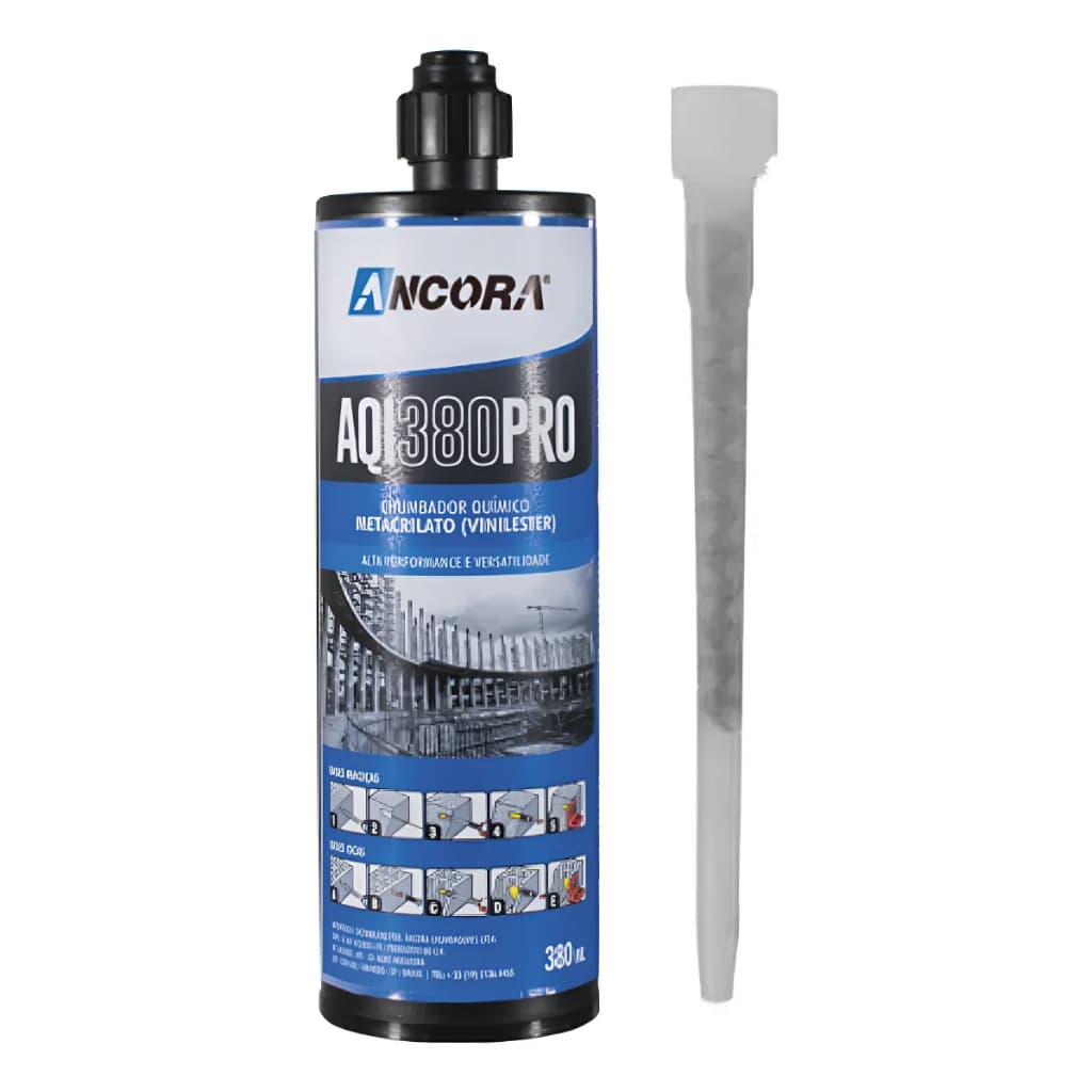 Chumbador Químico Ancora Aqi380pro 380ml Com Bico Aplicador