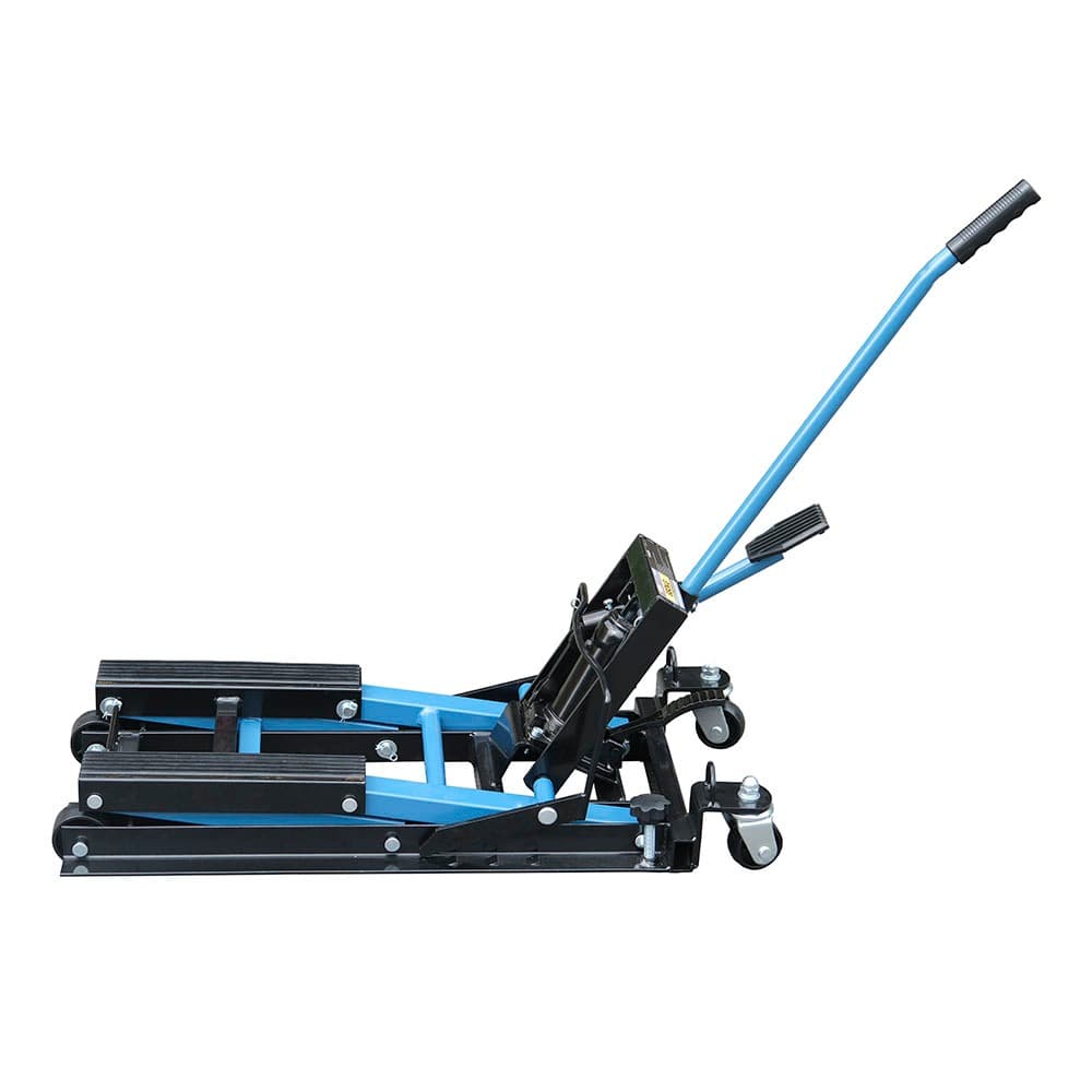 Mini Elevador Hidráulico Para Moto 680kg Azul - Ribeiro Equipamentos