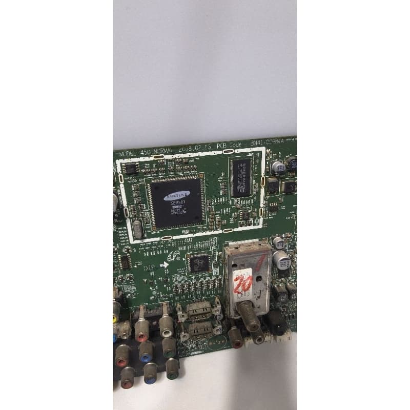 placa principal da TV de plasma Samsung PL42A450P1, modelo BN41-00984A. / BN94-01747F.