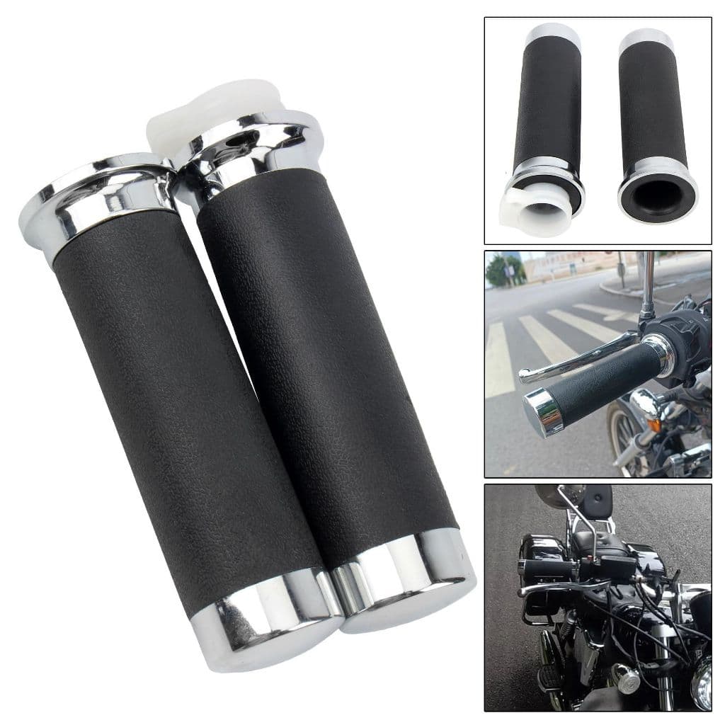 Manoplas para Guidão de Moto com Tubo Interno do Acelerador–Par Esquerda/Direita
