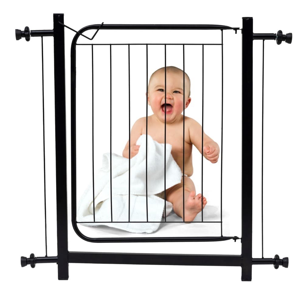 Portão Grade Extensível Proteção Preto Pet Cachorro