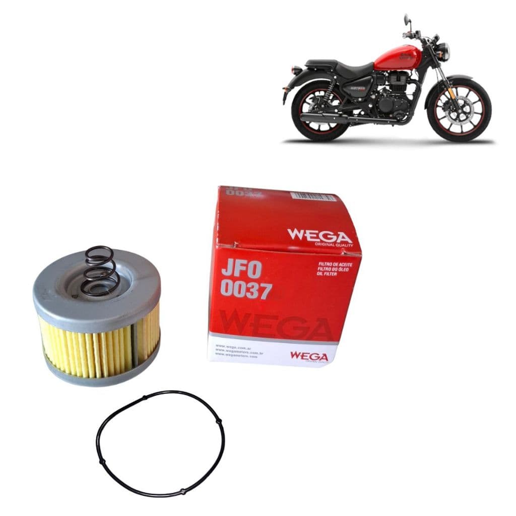 Filtro De Óleo Wega Meteor/hunter 350 Com Guarnição