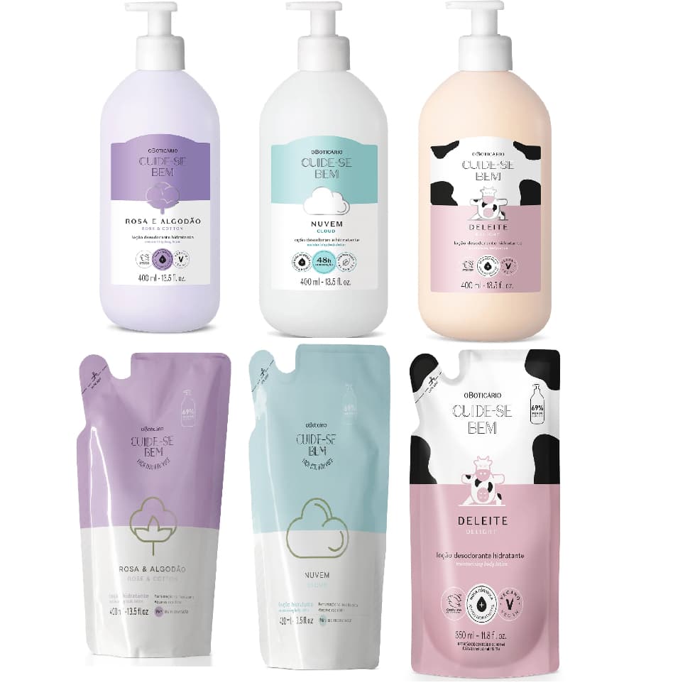 Creme Hidratante Corporal Feminino Cuide-Se Bem O Boticário Hidratação e Perfume