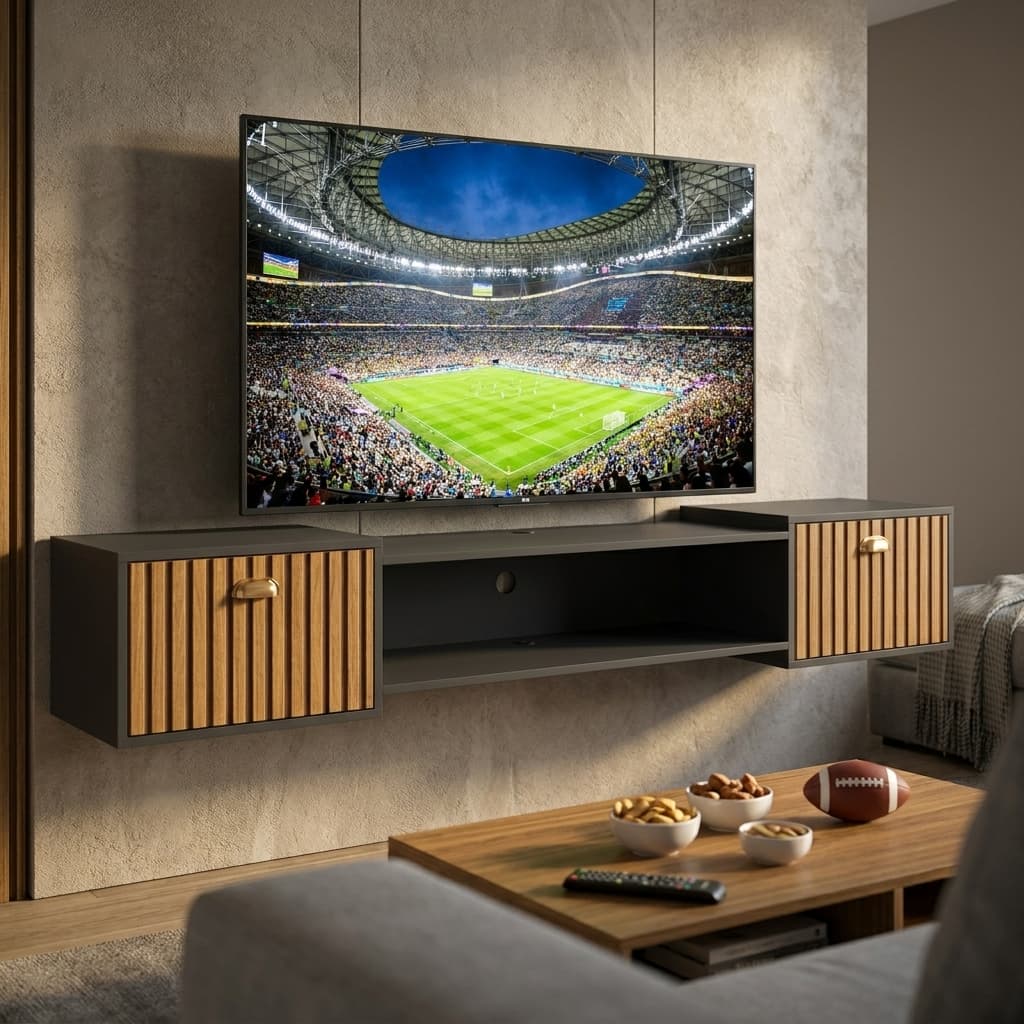 RACK SUSPENSO LEÃO 1,80 m – MODERNO, ESPAÇOSO E ELEGANTE PARA SUA SALA!