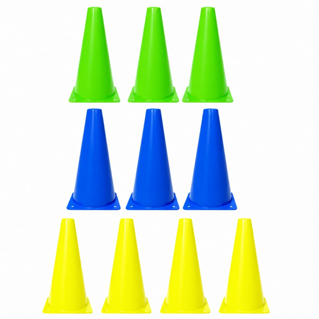 10x Mini Cone Unitário Sinalização Esportivo 23cm Agilidade Treino