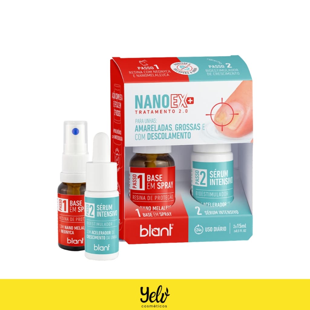 NanoEx Blant Tratamento Unhas Amareladas, Grossas e com Descolamento