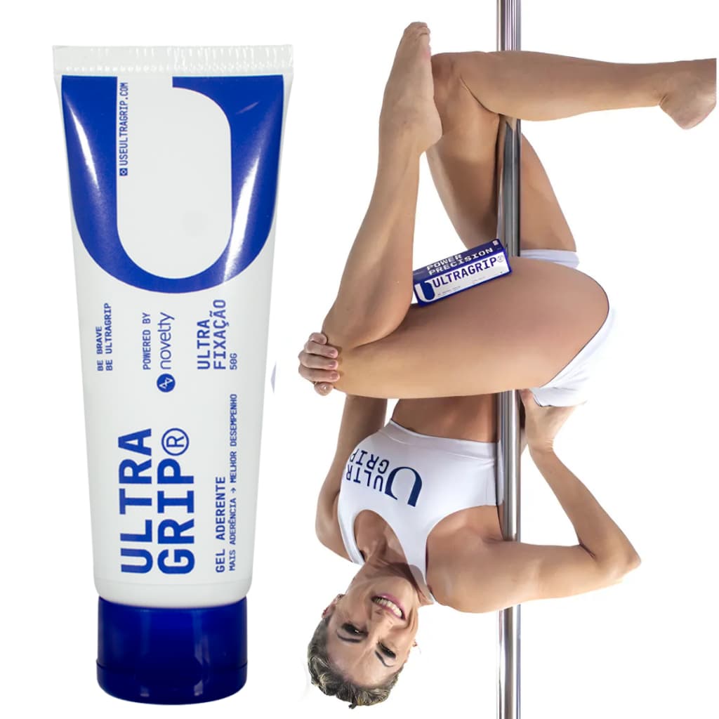 Gel Cola Ultragrip Para Mãos Pole Dance Antitranspirante Melhora Aderência na Barra 50g