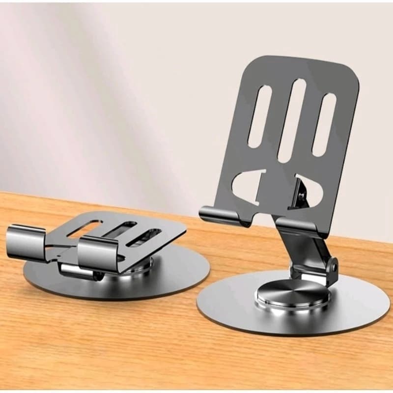 【Brasil Spot Sale】Suporte de Mesa em Alumínio MTG-130 Giratório 360° Ajustável para Celulares e Tablets